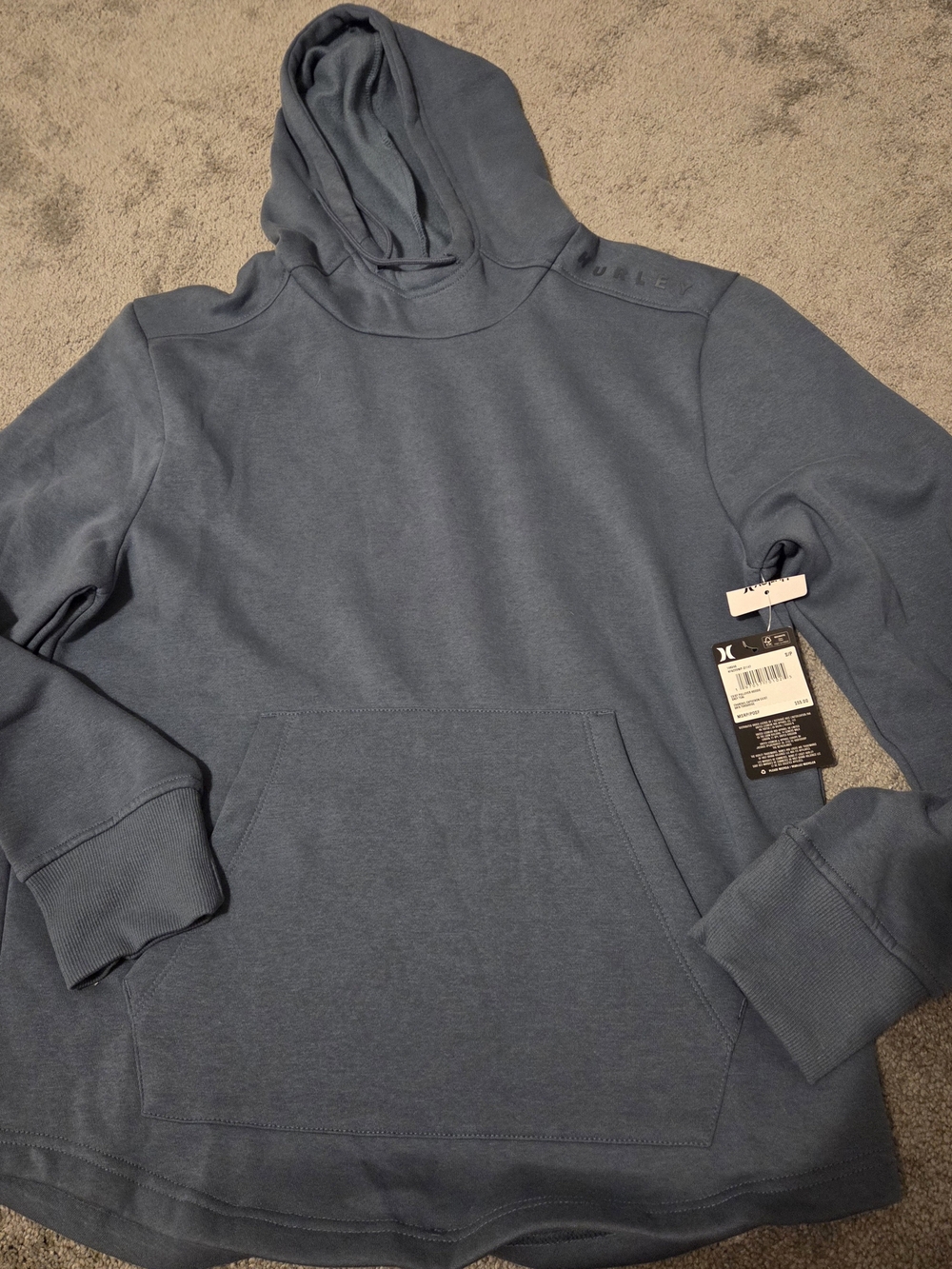 Hurley Men's Dusty Blue Pullover Hoodie
